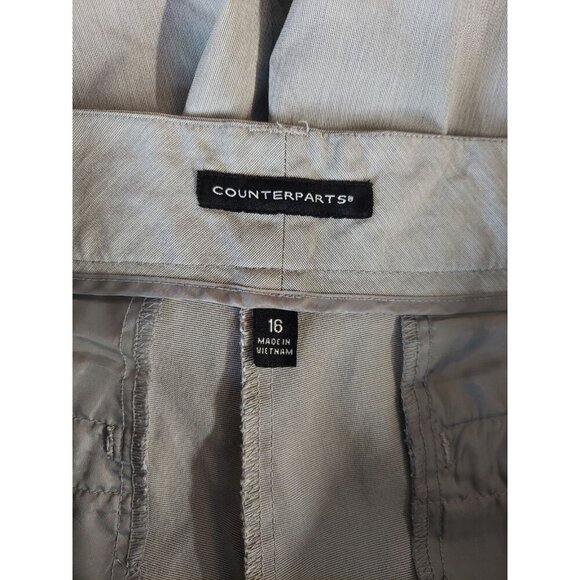 Counterparts Capris Womens Sz 16 Grey Comfortable AA - Picture 3 of 4